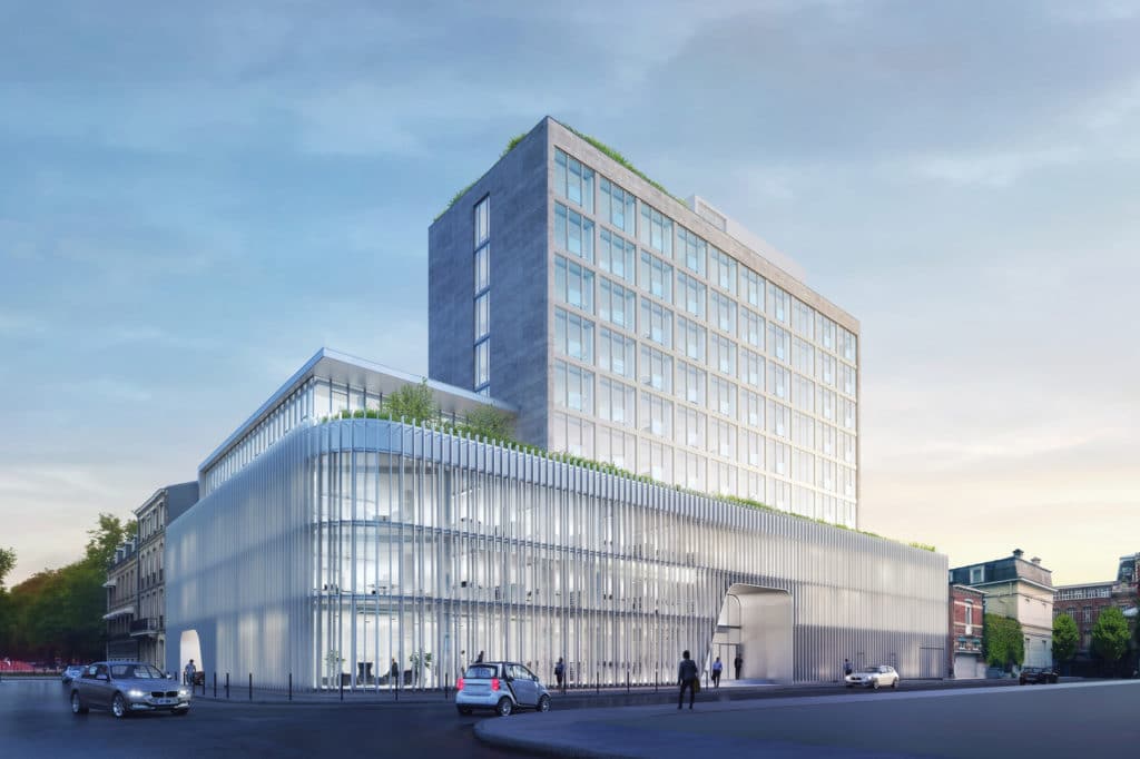 Bureaux neufs et contemporains, situés proche du centre-ville de Lille. À proximité immédiate du Parc Jean Baptiste Lebas.