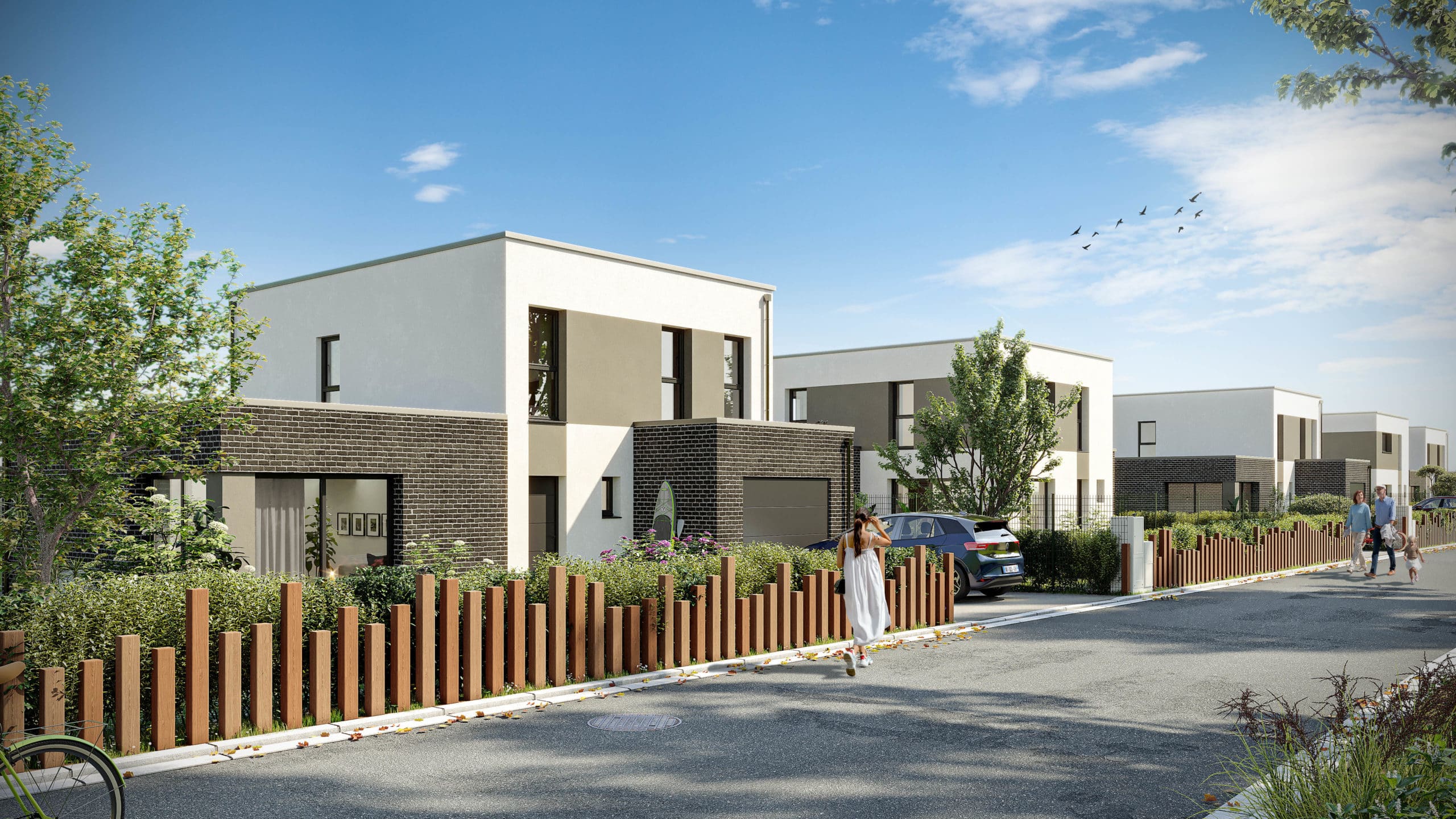 Maisons contemporaines avec jardin à Bray Dunes.