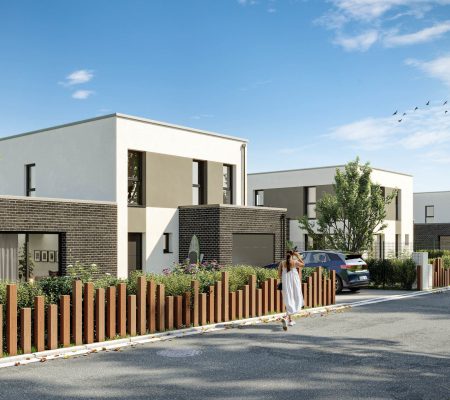 Maisons contemporaines avec jardin à Bray Dunes.